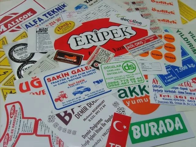 PVC Çıkartma Etiket